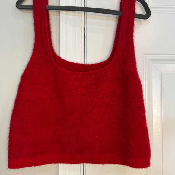 Anthropologie Pilcro Red Sweater Tank Size S HTF - Picture 3 of 4